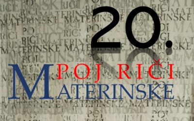 20. Literarno – likovni natječaj “Poj riči materinske”