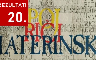 Rezultati 20. natječaja Poj riči materinske